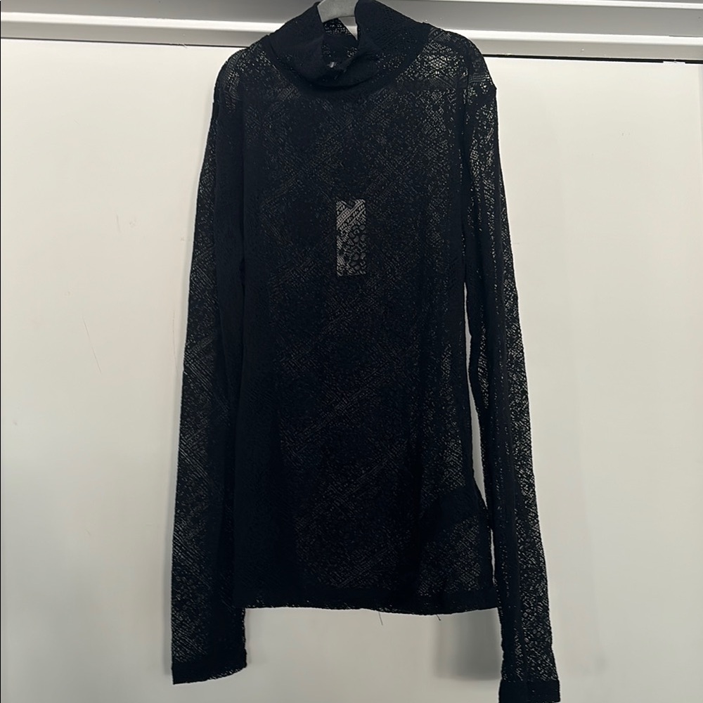 Anthropologie See Through Turleneck
